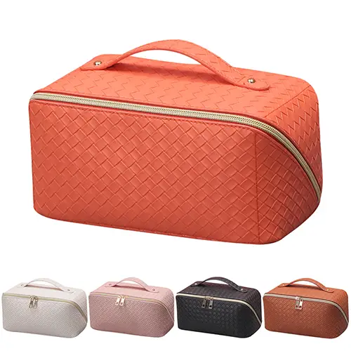 Bearky Nice Durable Cheap Price Premium Casual Pu Leather for Daily Use Portable Storage Makeup Bag